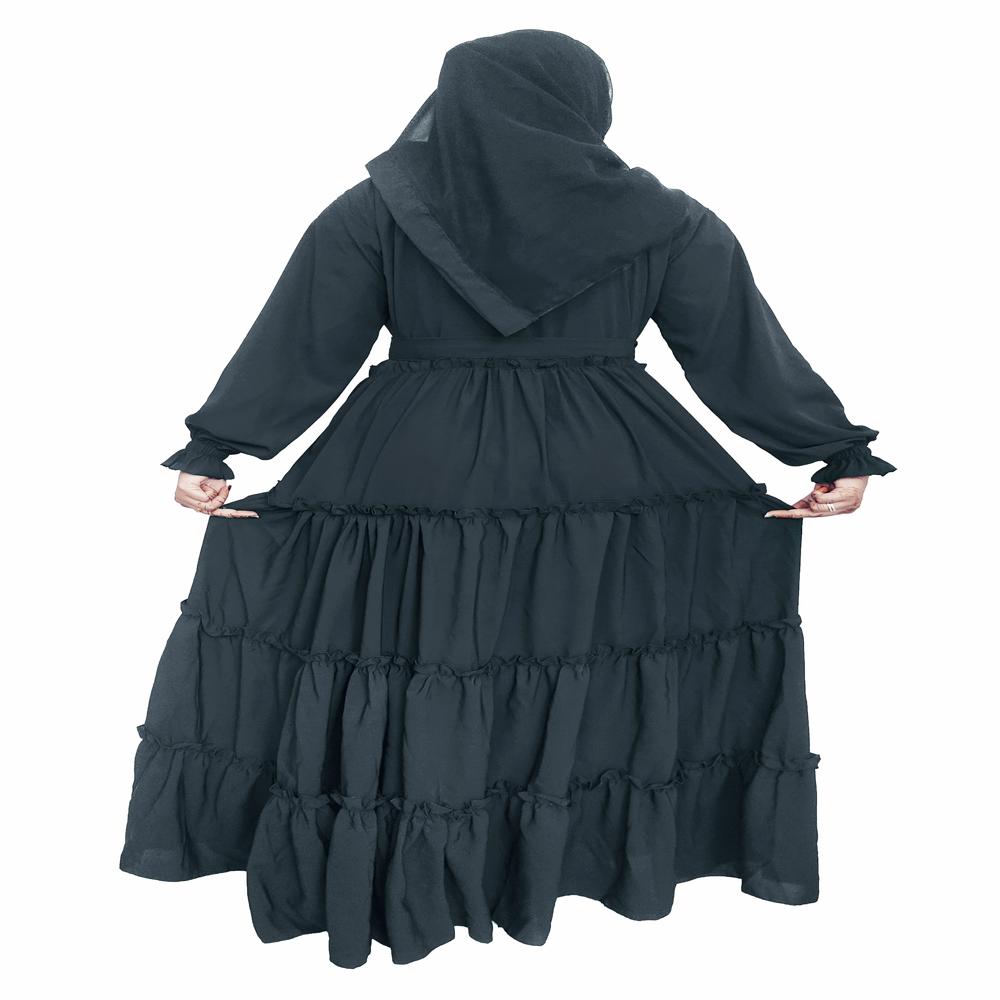 Abaya Colour Pattern For Women Elegant Modest Wear Burqa Islamic Naqab Fashion