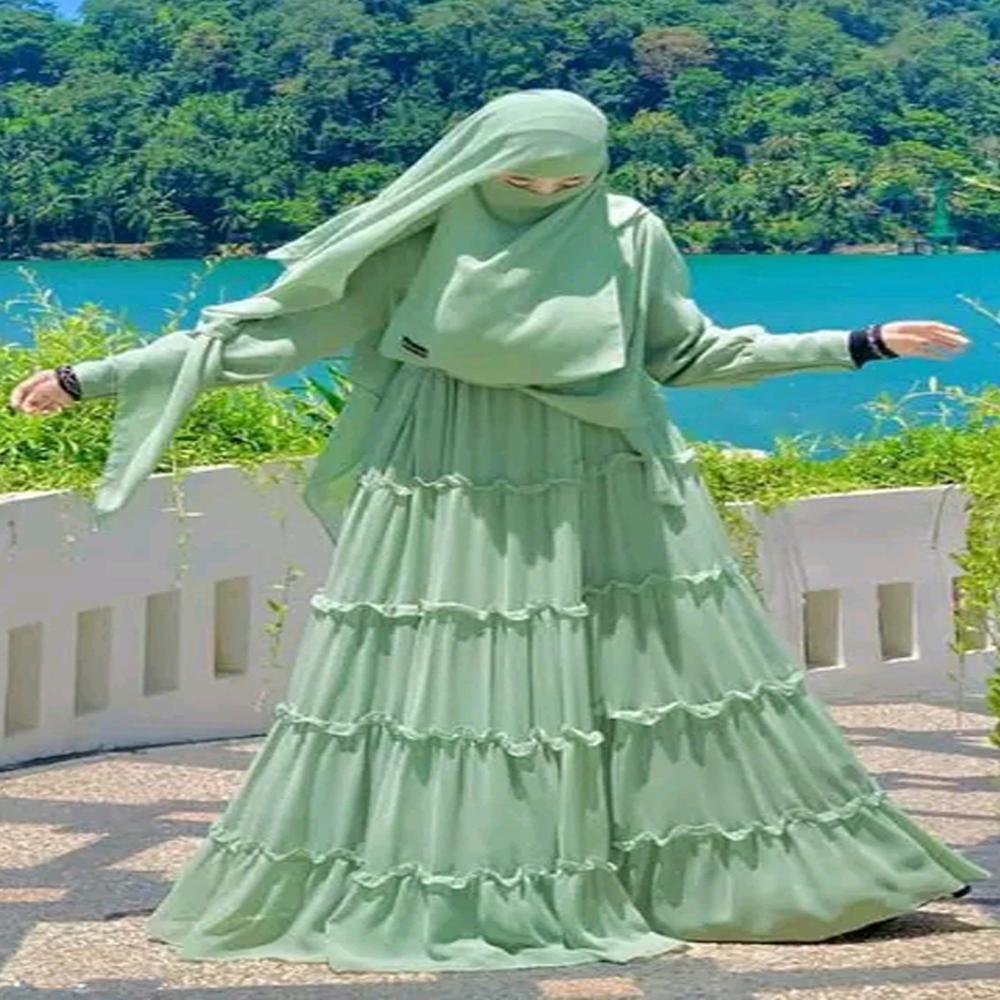 Abaya Colour Pattern For Women Elegant Modest Wear Burqa Islamic Naqab Fashion