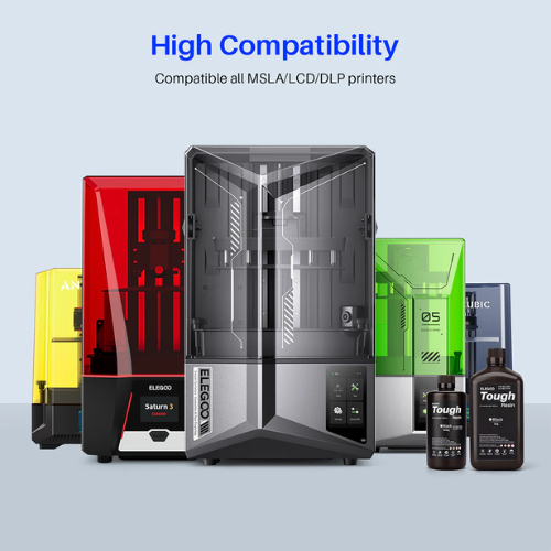 ELEGOO Tough Resin Black  High Impact 3D Printer UV Resin 405nm for Durable Functional Prototypes