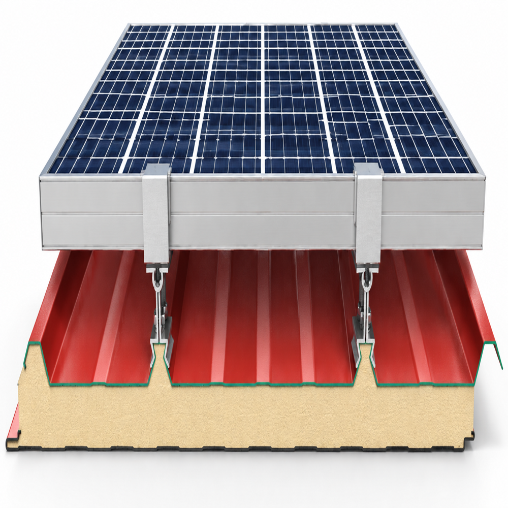 PUF 4 Rib Solar Roof Sandwich Panel