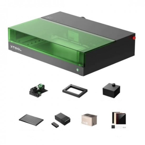 xTool S1 Enclosed Diode Laser Cutter 40W with RA2 Pro Kit Advanced Laser Engraving & Cutting Solution