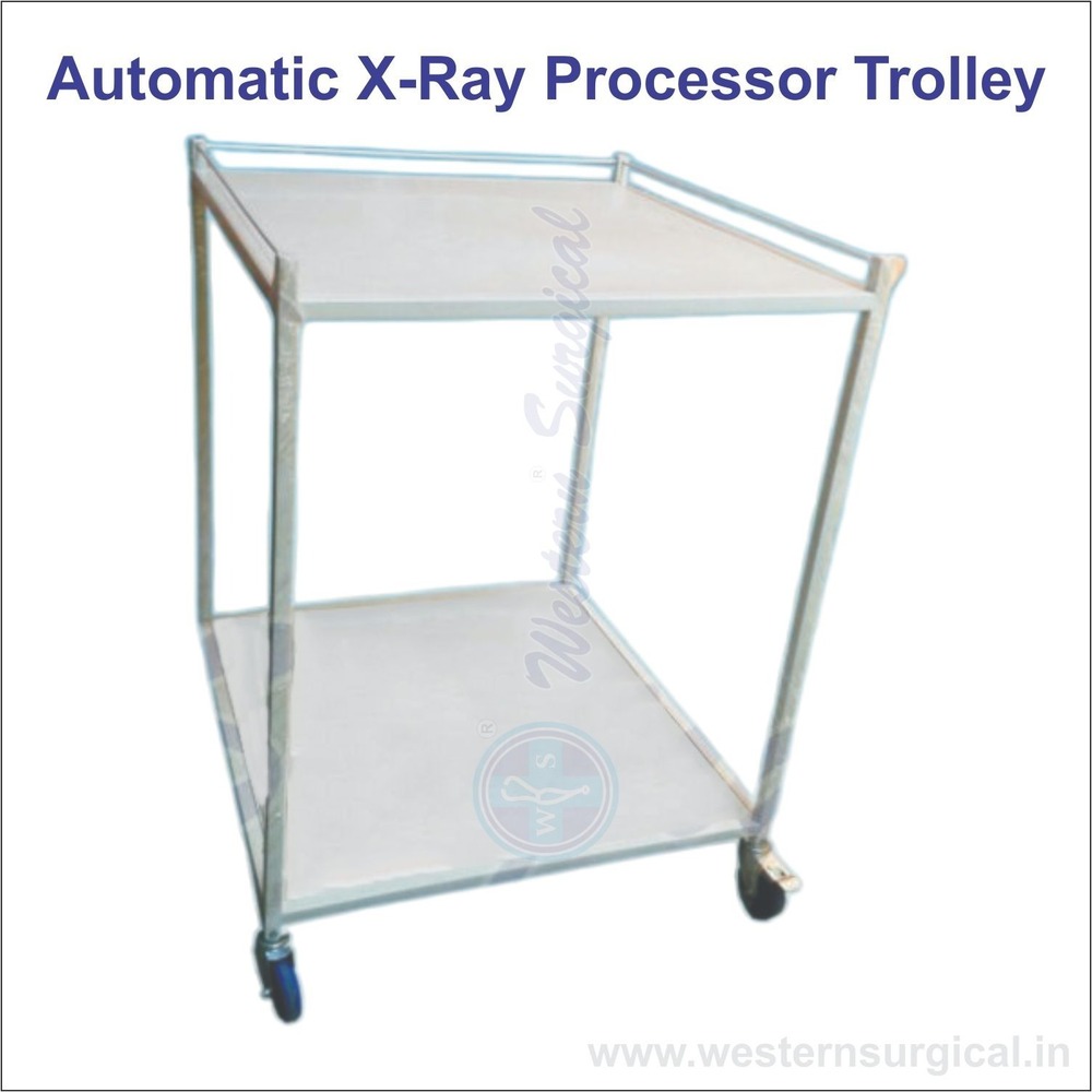 Automatic X-Ray Processor Trolley - Color: White