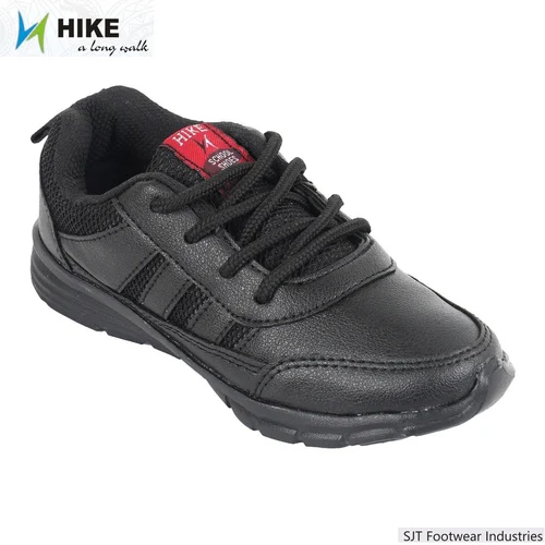 Black Velcro School Shoes - Design: Standard