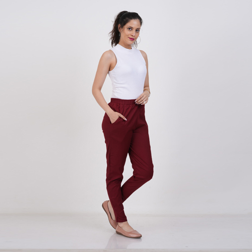 Straight Pant-Red Maroon - Color: Different Available