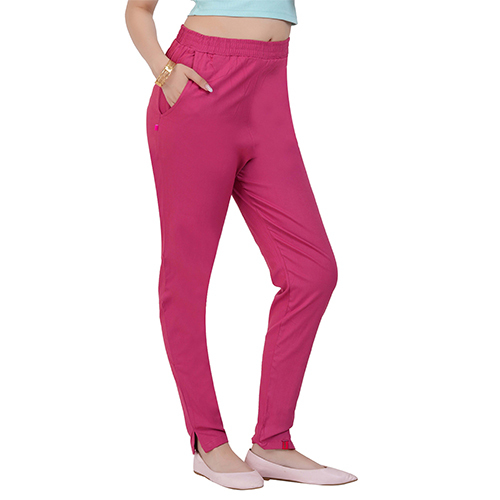 Straight Pant-Dark Fuschia