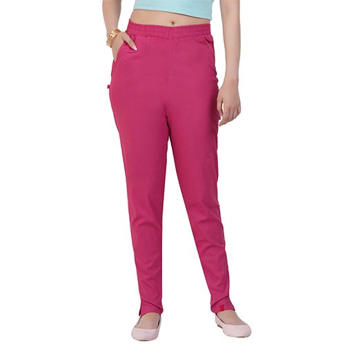 Straight Pant-Dark Fuschia