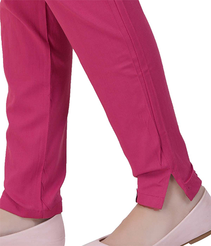 Straight Pant-Dark Fuschia