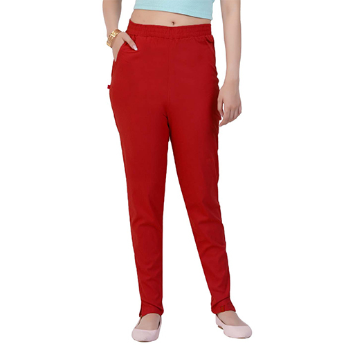 Straight Pant-Red