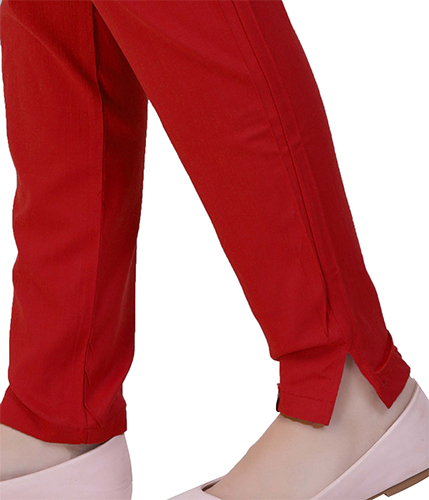 Straight Pant-Red