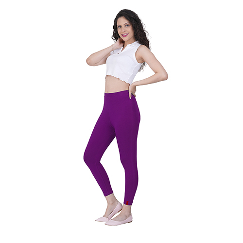 Ankle Fit Gold-Purple Pant