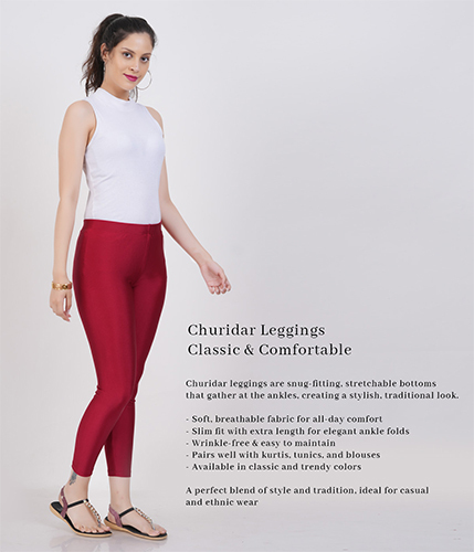 Shimmer-S. Maroon Leggings