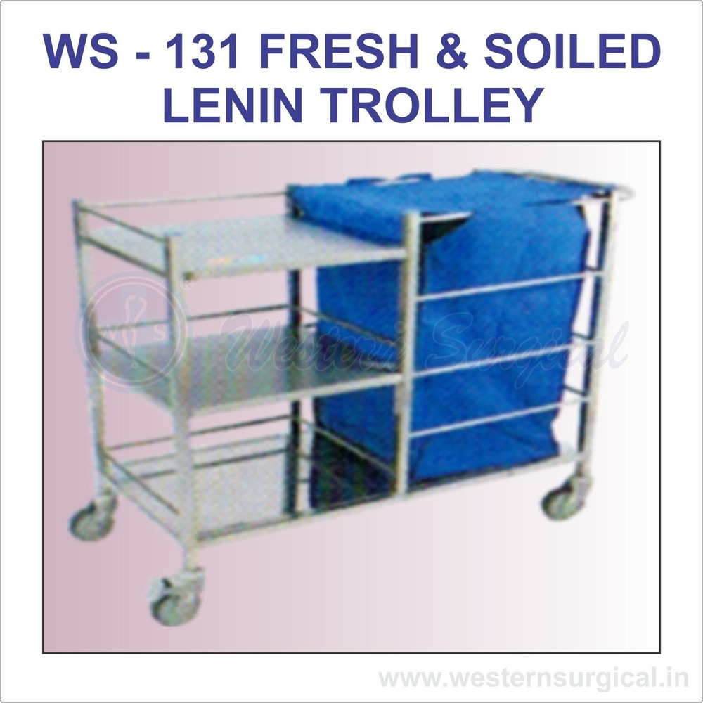Fresh & Soiled Lenin Trolley - Application: Hospital Wards