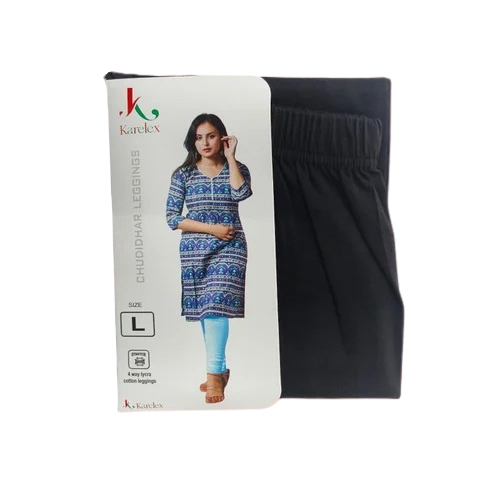 Karelex Black Chudidhar Cotton Legging