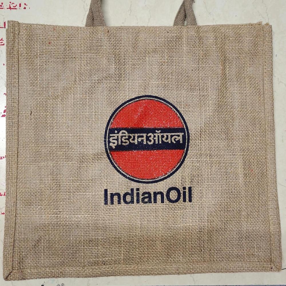 Customised Jute Tote Bags - Pattern: Printed