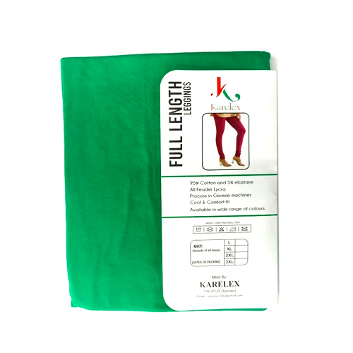 Karelex Green Full Length Cotton Legging