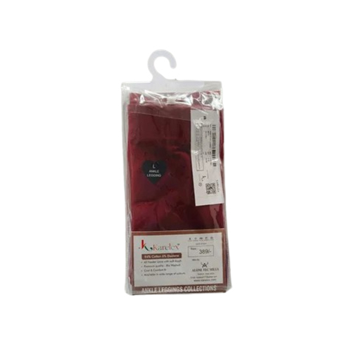 Karelex Dark Red Ankle Cotton Legging - Color: Different Available
