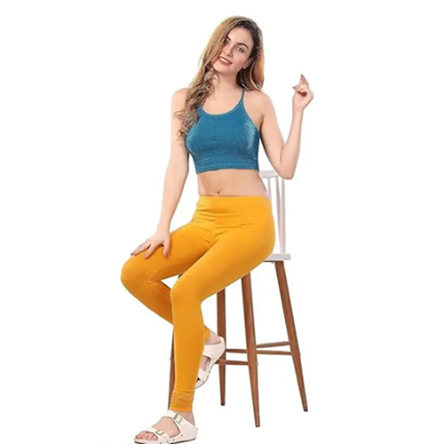 Karelex Yellow Full Length Cotton Legging - Color: Different Available
