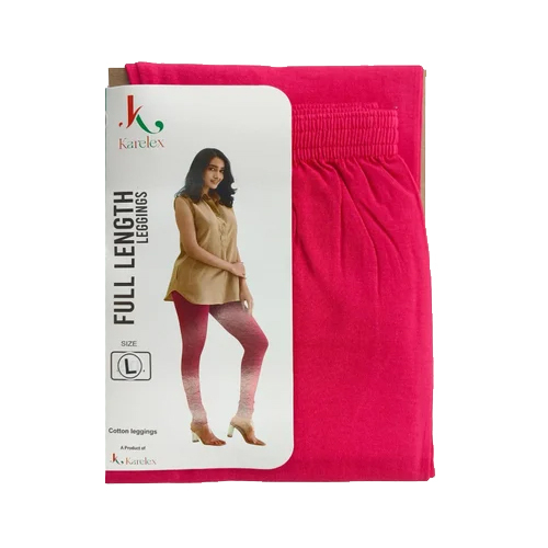Karelex Rani Pink Full Length Cotton Legging