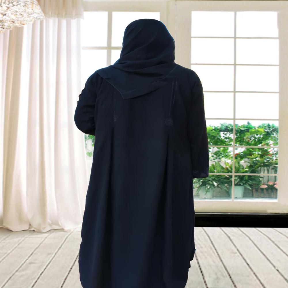 Black Abaya Stone Work For Women Elegant Modest Wear Black Stylish Dubai Abaya