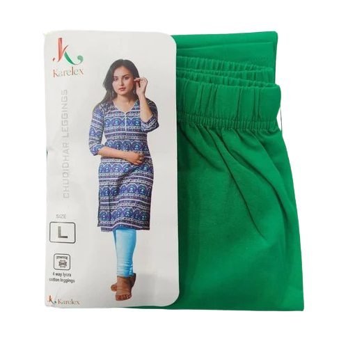 Karelex Green Chudidhar Cotton Legging