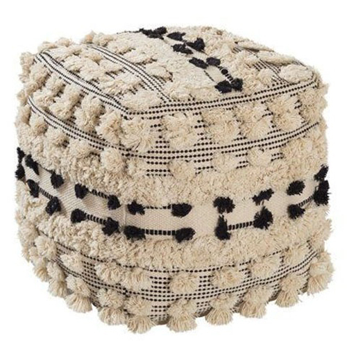 Ballera Beige Pouf - Application: Home Decoration