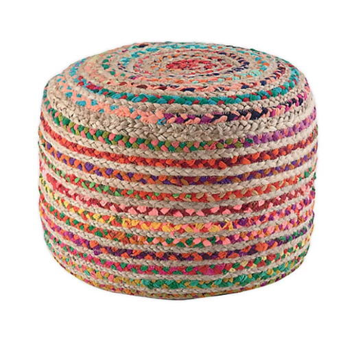 Ballera Beige Pouf - Application: Home