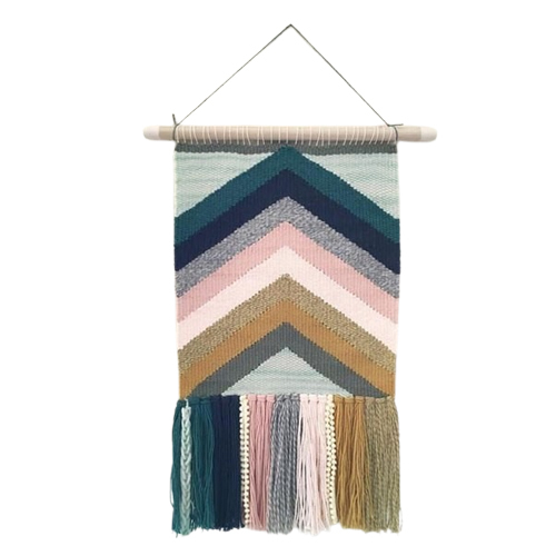 Large Handwoven Chevron Wall Hangings - Color: Different Available