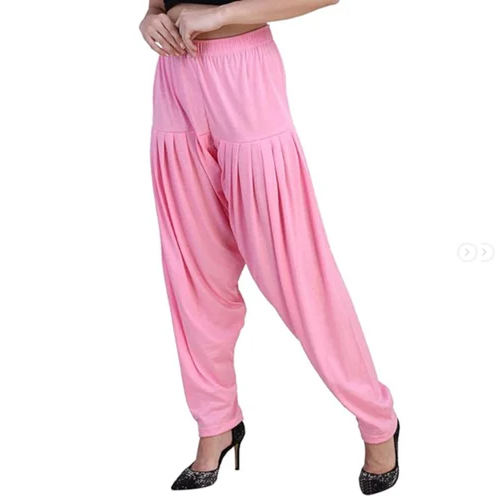  Pink Cotton Patiyala Pant