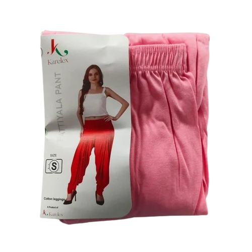  Pink Cotton Patiyala Pant