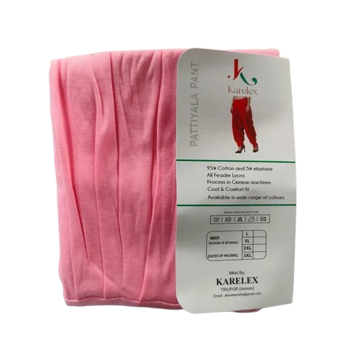  Pink Cotton Patiyala Pant