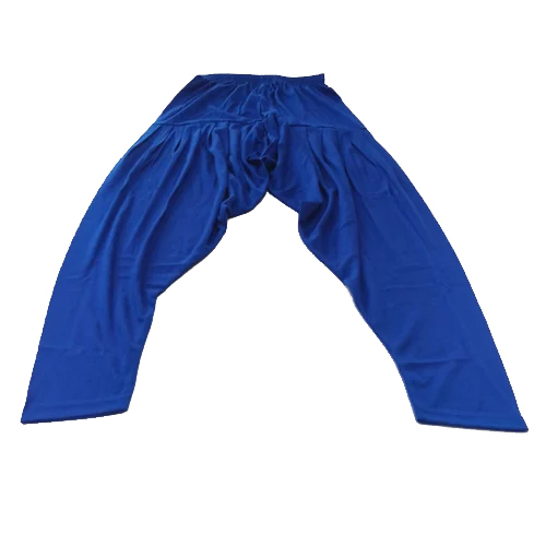Blue Cotton Patiyala Pant