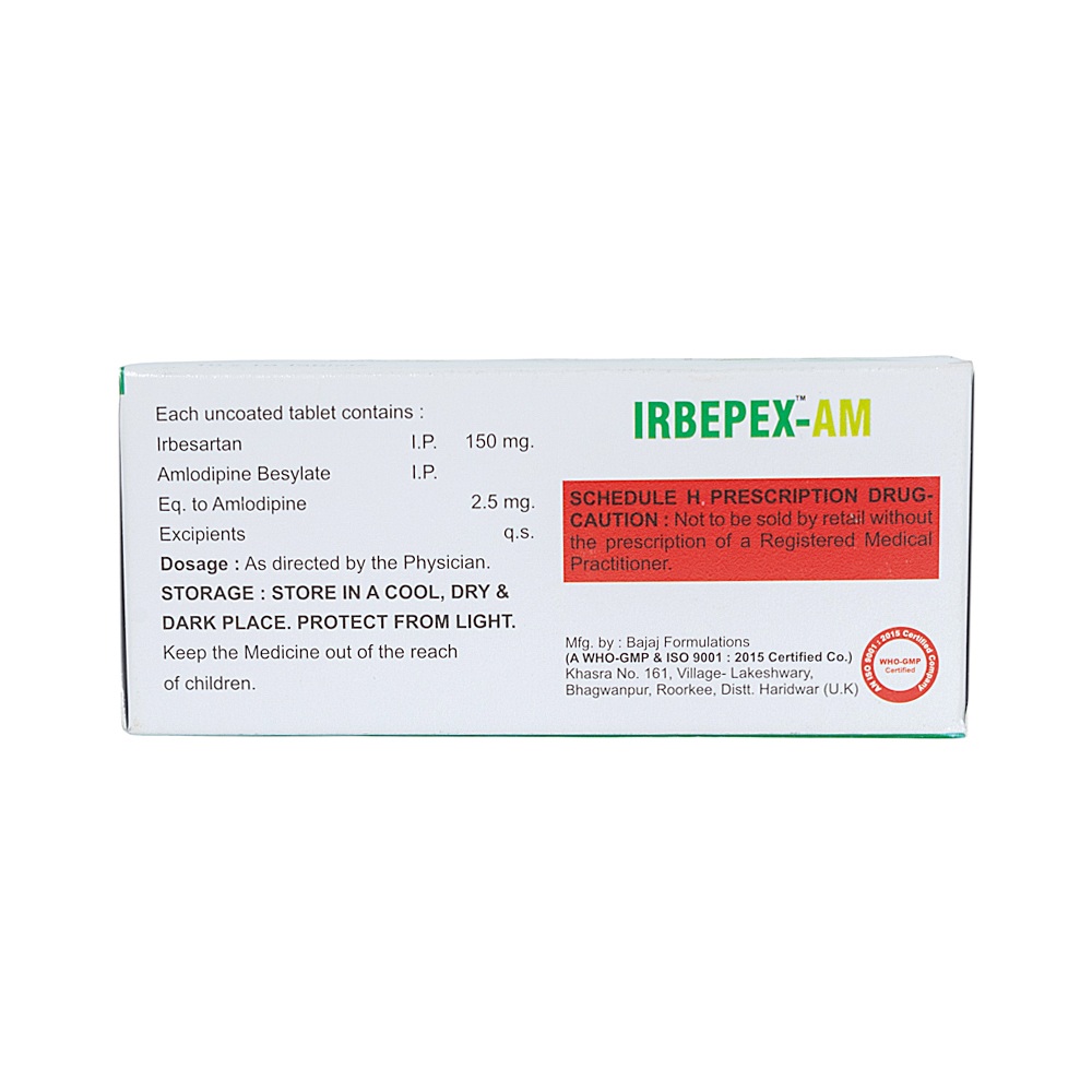 Irbesartan Amlodipine Tablets, 2.5 mg