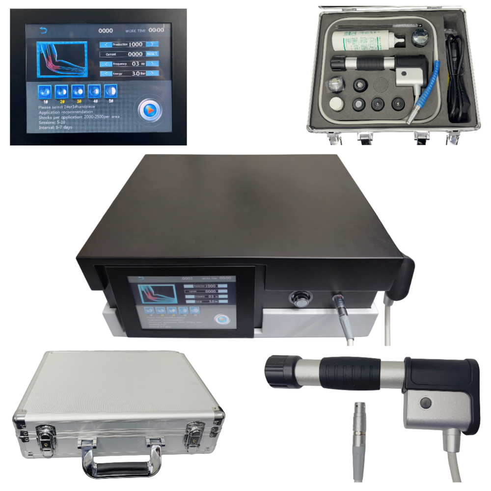 7-head Eswt Machine-pneumatic, Adjustable Settings - Accuracy: Non-invasive Shockwave Therapy Machine Mg
