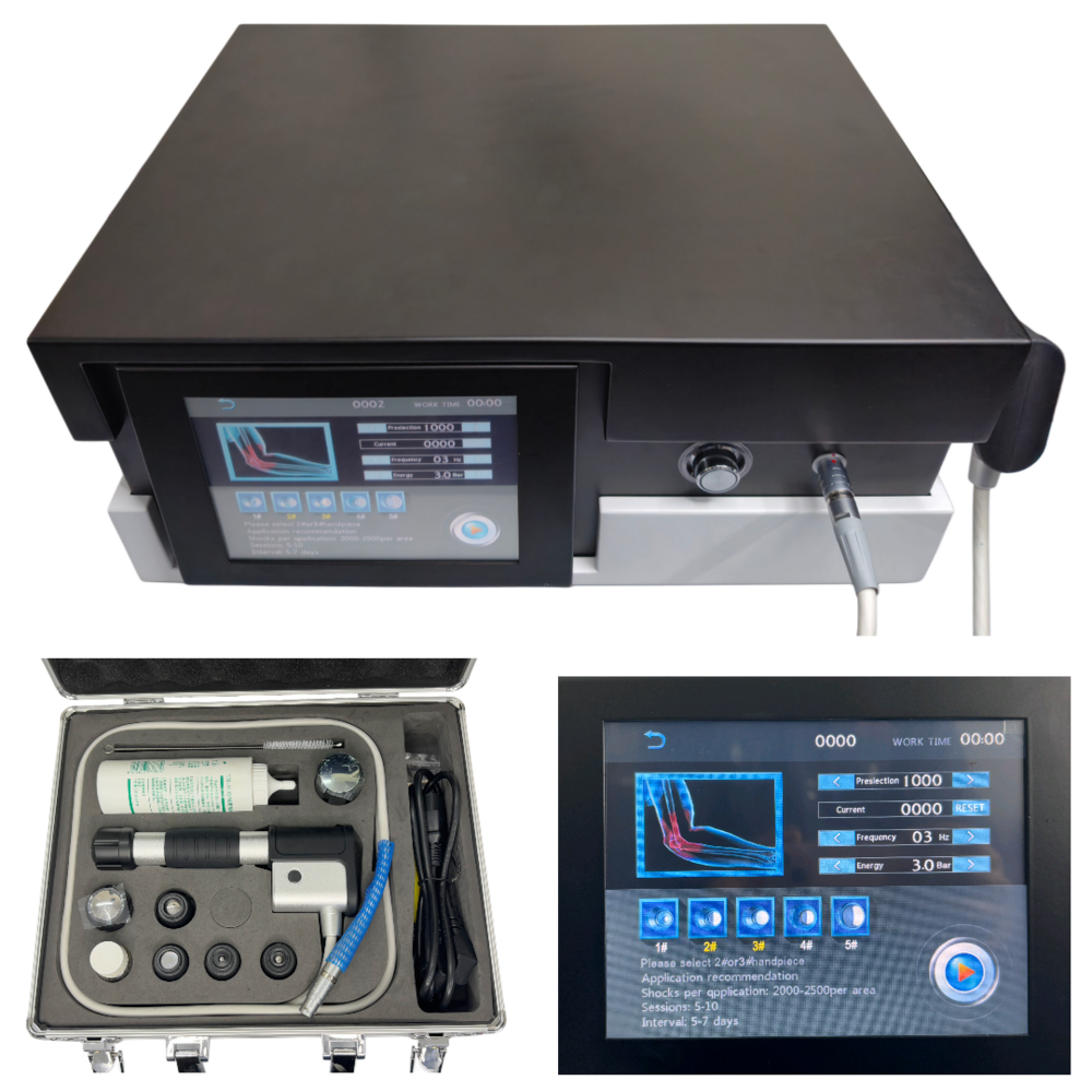 7-head Eswt Machine-pneumatic, Adjustable Settings - Accuracy: Non-invasive Shockwave Therapy Machine Mg