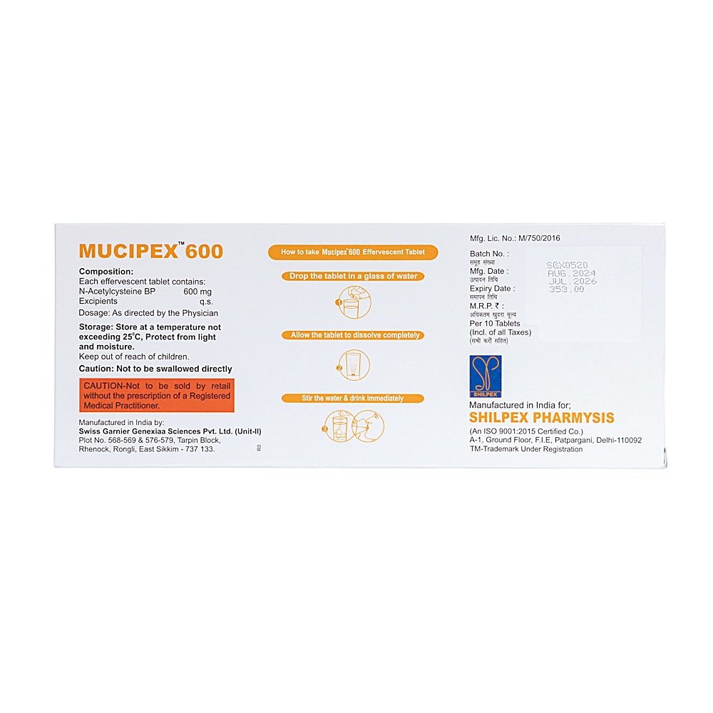 Acetylcysteine 600 mg