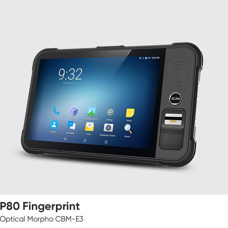 P80 Optical fingerprint tablet