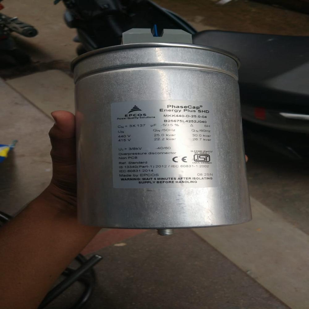 EPCOS PHASE CAP MKK44O-D-25.0-04 POWER FACTOR CAPACITOR