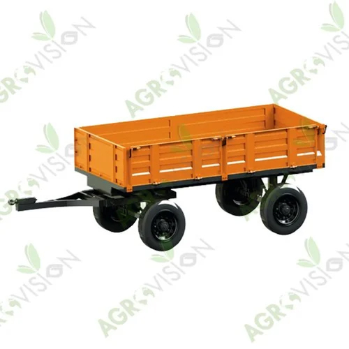 4 Wheel Non Tractor Trailer - Material: Iron