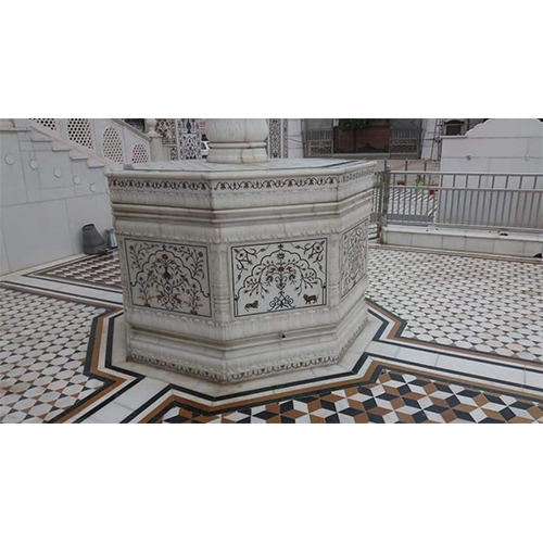 Nishan shahib inliyowork super quality White makrana