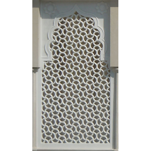 सफेद 1.5 इंची मोती जाली