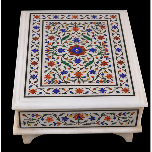 Super Quality Makrana Inliyowork Table - Color: Multi Color