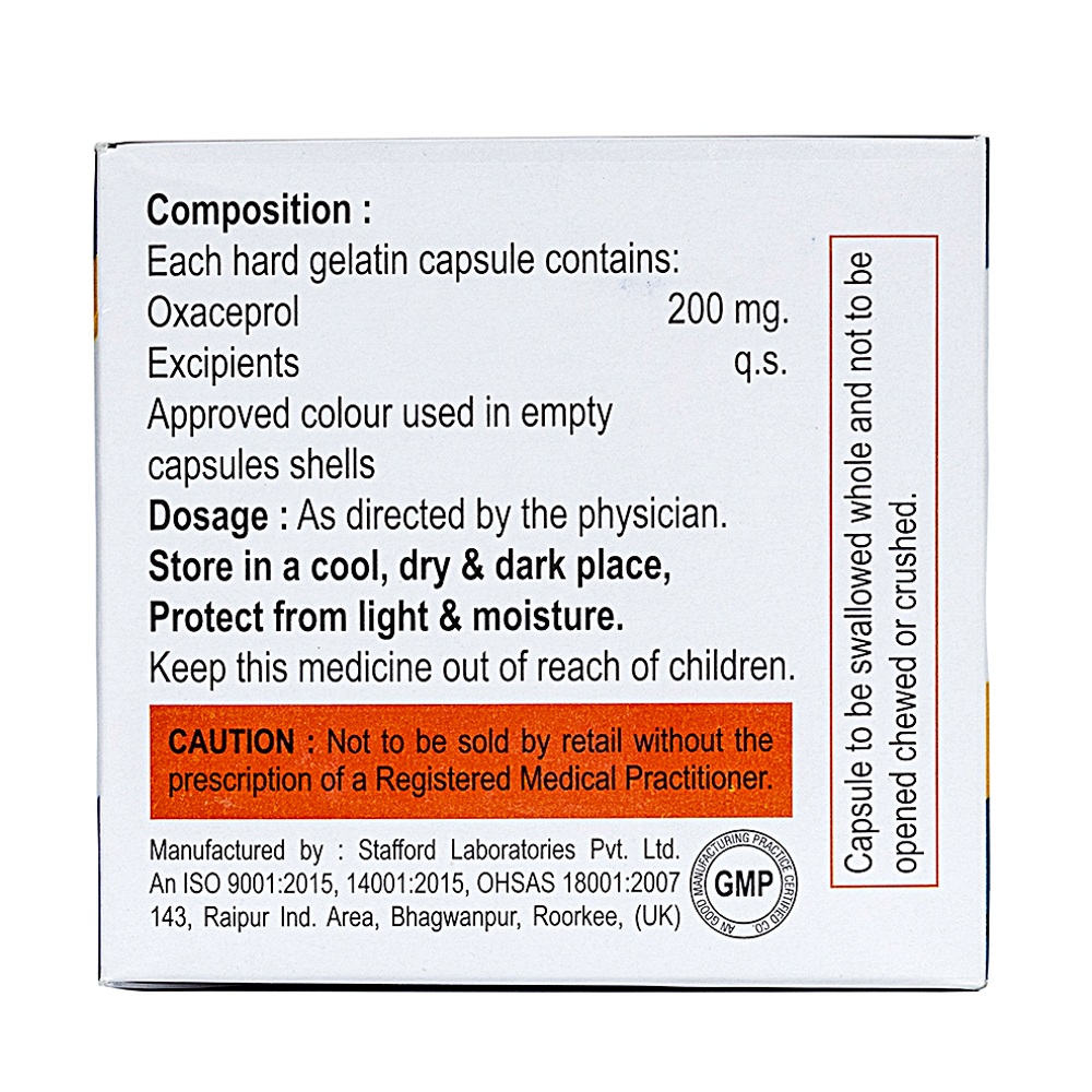 Oxeceprol 200mg Capsules - Drug Type: General Medicines