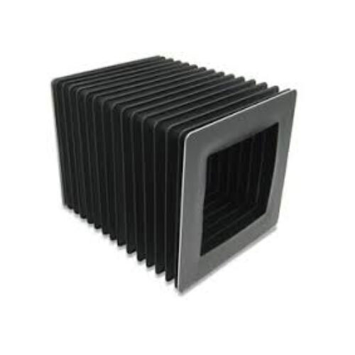 Square-Rectangular Bellows Cover - Color: Black
