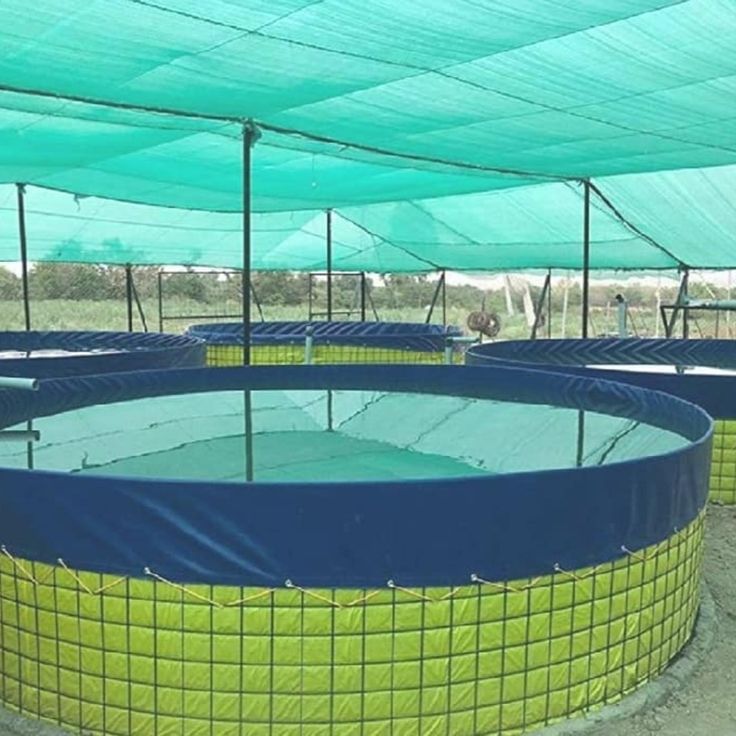 Biofloc Fish Farming Tank 2 Diameter 850 Gsm (2500 Liter) - Color: Black