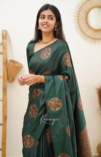 BEAUTIFUL SOFT LICHI SLIK SAREE
