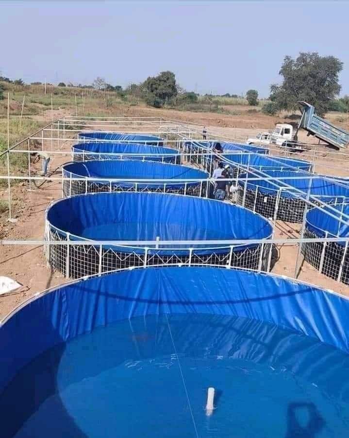 Biofloc Fish Farming Tank 2 diameter 1150 GSM (2500 liter)