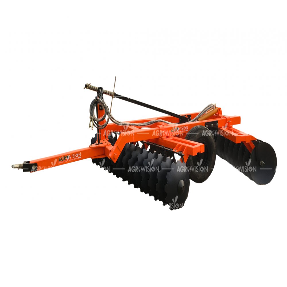 Hydraulic Offset Disc Harrow - Ultra Hd Series - Color: Orange & Black