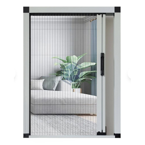 Duel Pleated Mosquit Mesh Doors - Color: Black