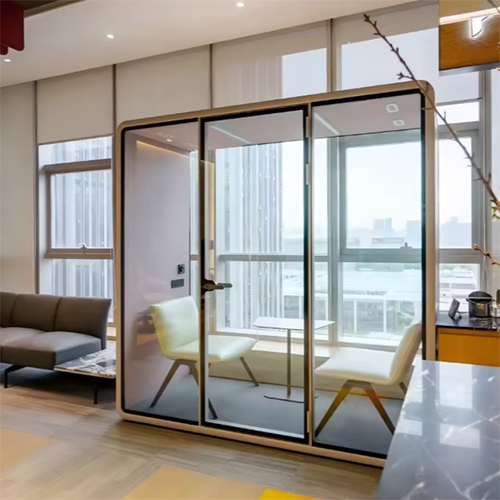 Office Interior Meeting Pod Soundproof Portable Phone Booth Sound Pod Recording Phone Booth Soundproof Booth