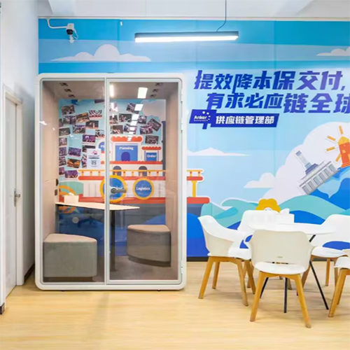 Soundproofing Mobile Studio Room Acoustic Meeting Office Work Space Silence Sound Proof Office Pod With Seating - Color: White